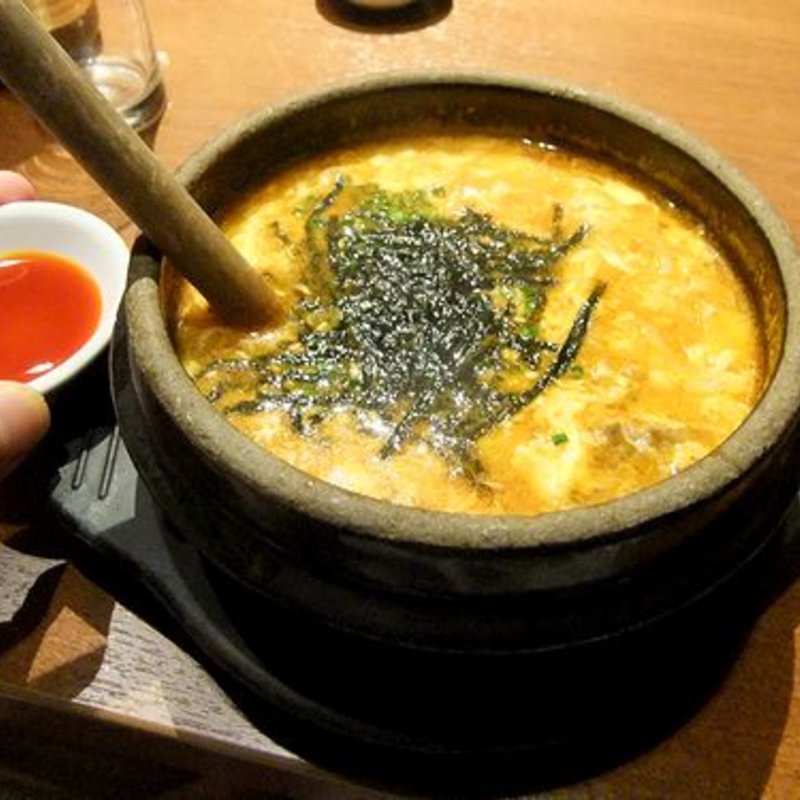 ユッケジャンクッパ(博多七輪炭火焼肉・もつ鍋田中ホルモン)