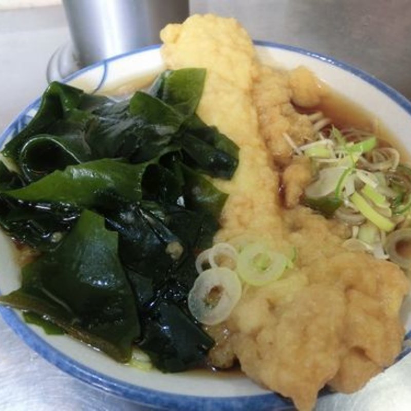 田舎そば＋いか天＋わかめ(田舎そば かさい)