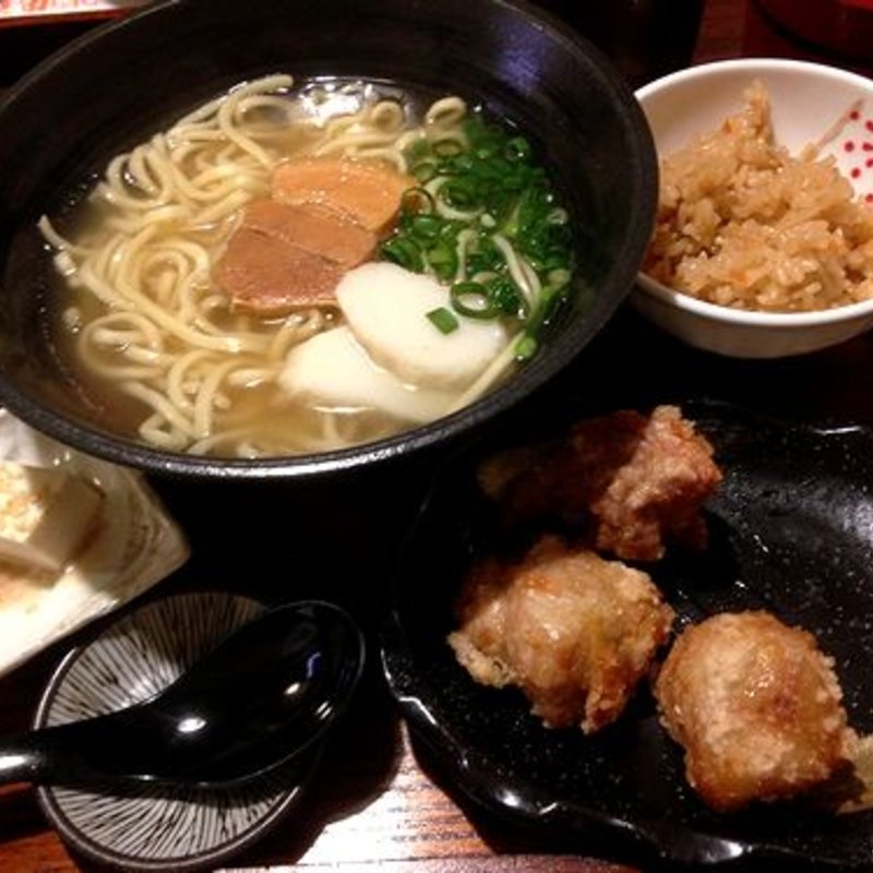 由ら花　唐揚げ定食 中(由ら花)