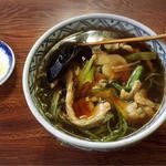 かしわそば(食事処 百味庵)