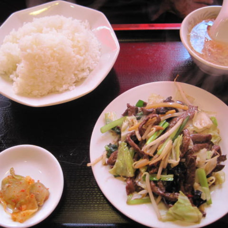 牛肉と野菜炒めランチ(台湾屋台料理百楽門南流山店)