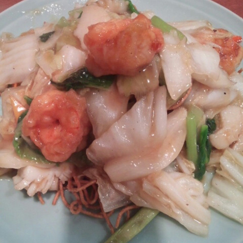 海鮮揚げソバ(皇君菜館)