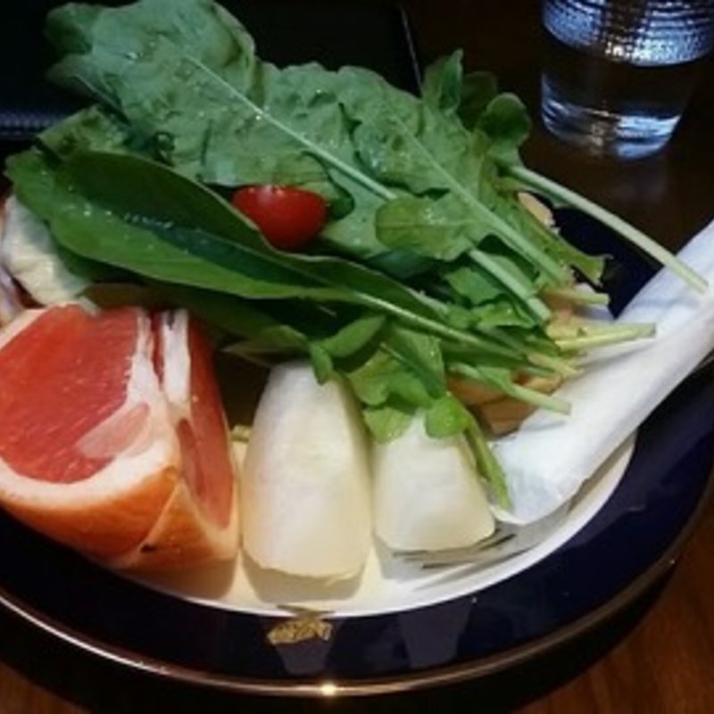 ルッコラの海に溺れるクロックムッシュ(眞踏珈琲店)