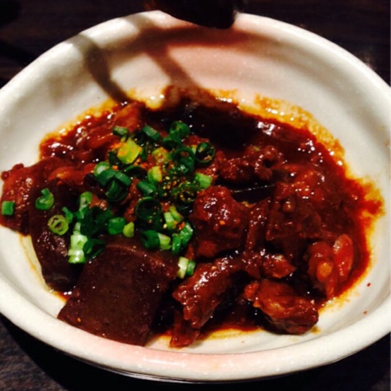 牛スジのデミグラスソース煮込み(石焼ステーキ 贅宮城明石台店 （ゼイ）)