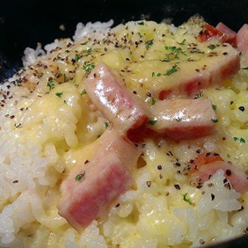 厚切りベーコンとチーズのカルボリゾットセット(石焼炒飯店 イオンモール姫路大津店 )