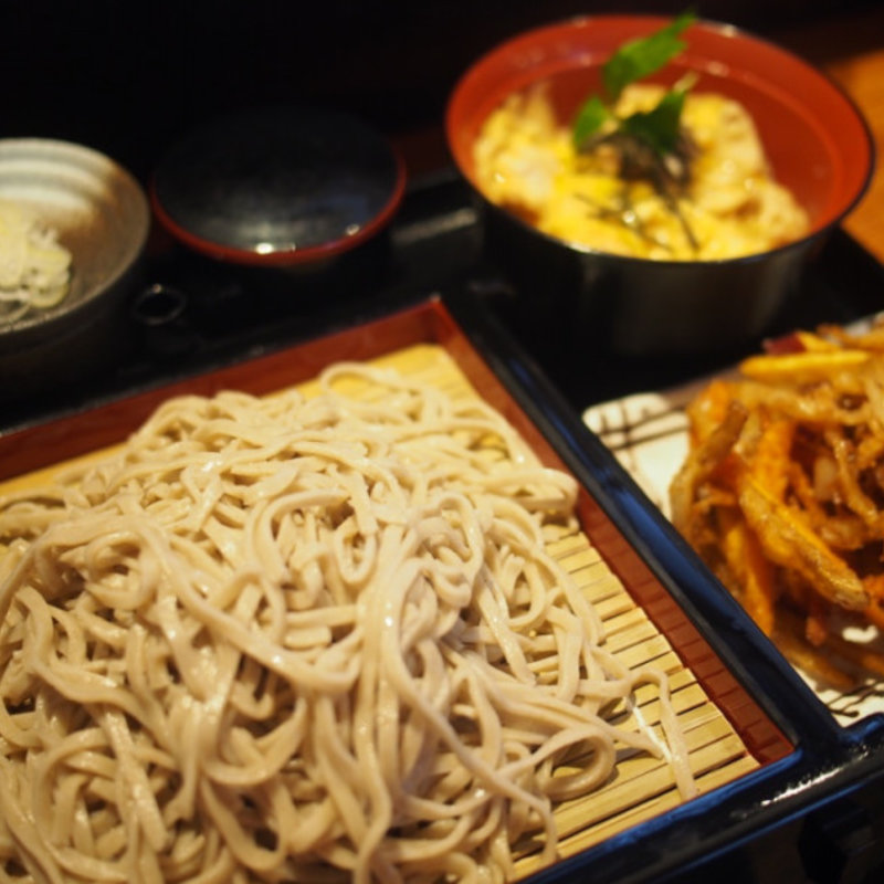もりそば親子丼セット(石臼挽き十割蕎麦 はせ川 人形町店)