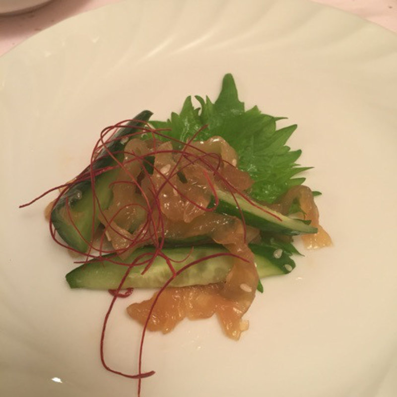 くらげときゅうりの和え物(石頭楼アネックス)