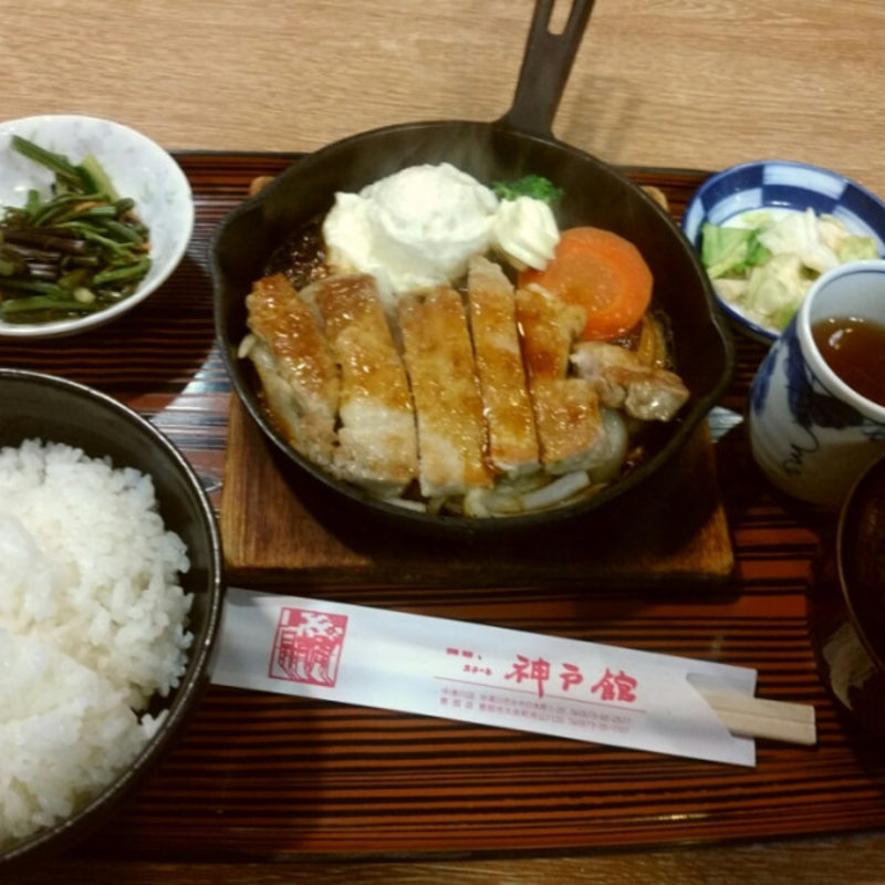 日替わりランチ（ポークステーキ）(神戸館 中津川本店 )