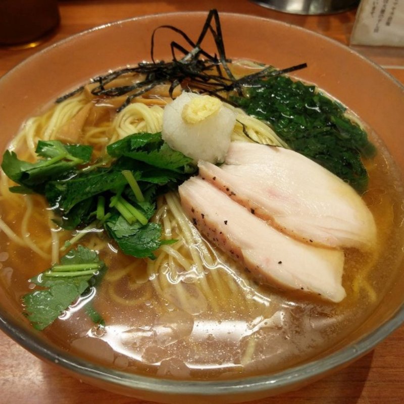 冷やし鯵煮干しそば(福の神食堂)