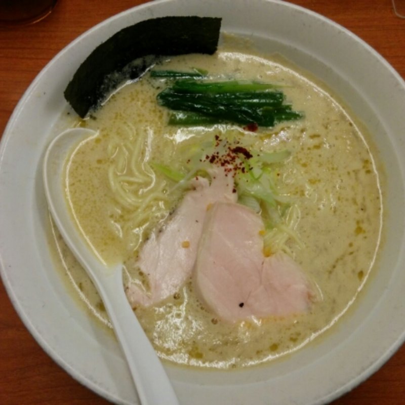 濃厚牡蠣白湯そば(福の神食堂)