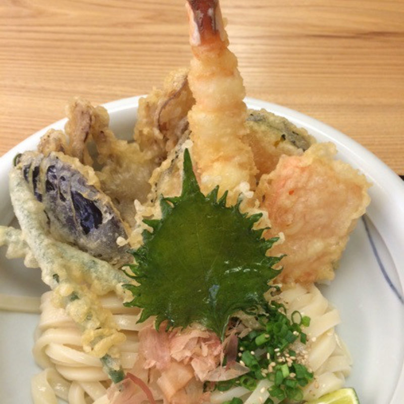 舞茸・ナス・かぼちゃ・ニンジン・えび・いんげん・しそ(福乃屋)