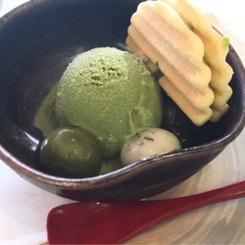 抹茶ｱｲｽ(福寿園京都本店 京の茶庵 )