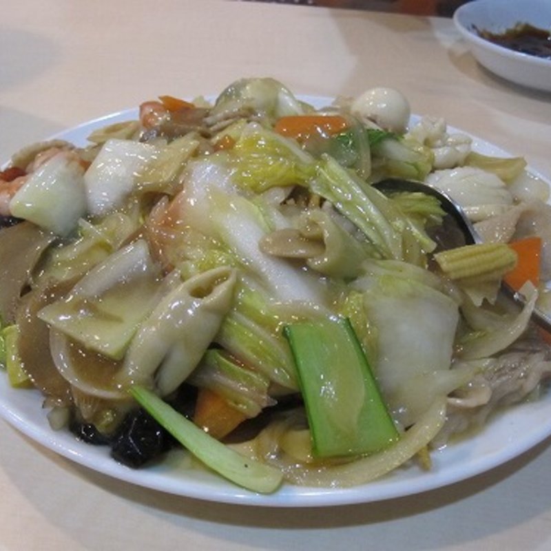 餡かけ硬焼きそば(福星 （フクセイ）)