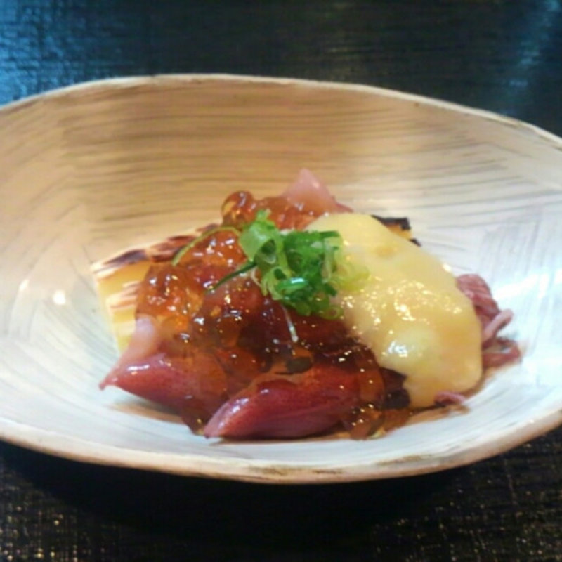 筍とホタルイカの酢味噌＆ポン酢ジュレ(福樹)