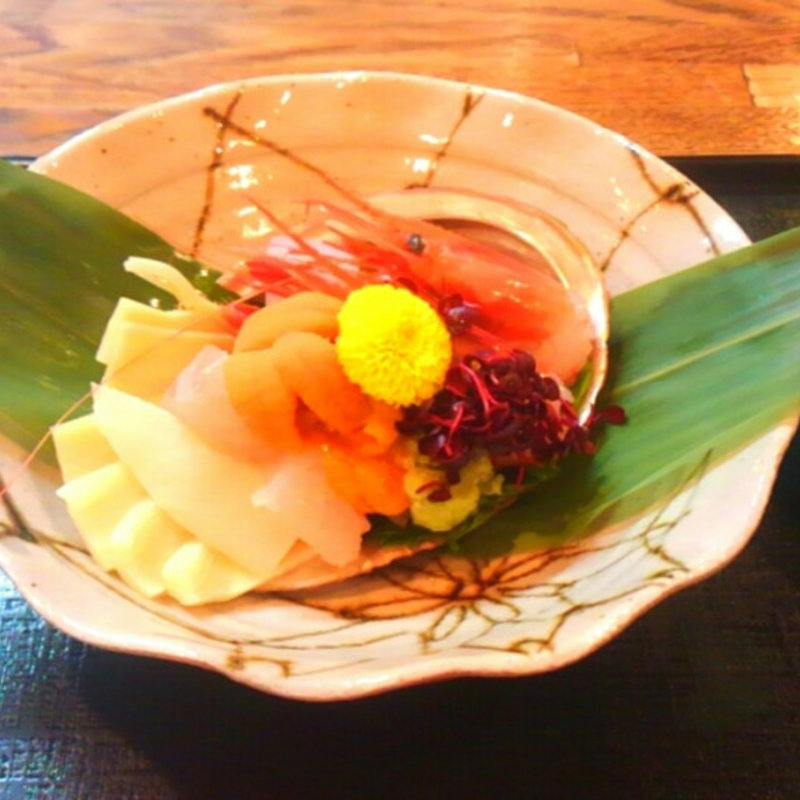 筍と海鮮のお造り(福樹)