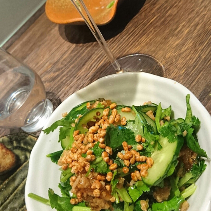 パクチーサラダ(地鶏割烹 稲垣)