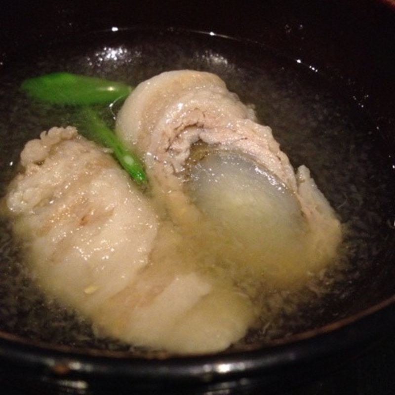 肉巻きごぼうのみぞれ汁(稲水器 あまてらす)