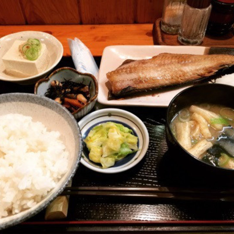 縞ホッケ定食(稲穂)