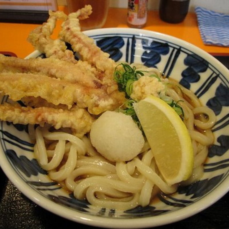 げそ天ぶっかけ(空飛ぶうどん やまぶき家)