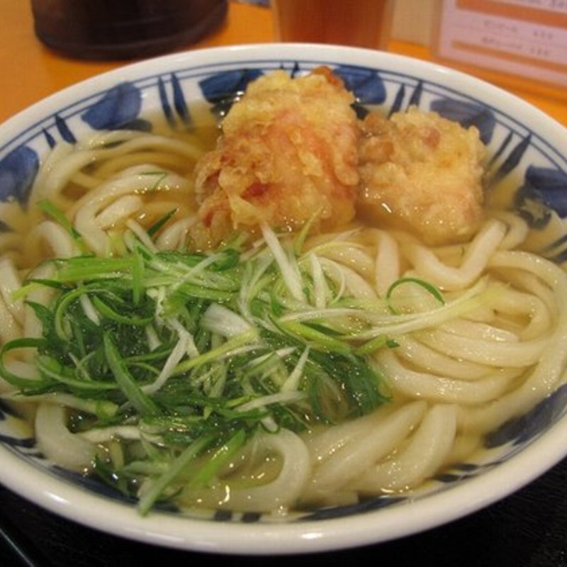 鶏天かけ(空飛ぶうどん やまぶき家)