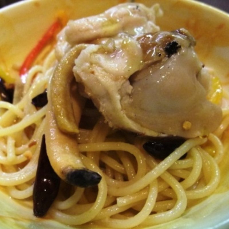 おおあさりのペペロンチーノ(立ち呑み かんちゃん)