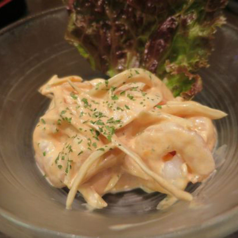 小エビの冷製チリマヨ和え(黒毛和牛 本格焼肉 ぜん)
