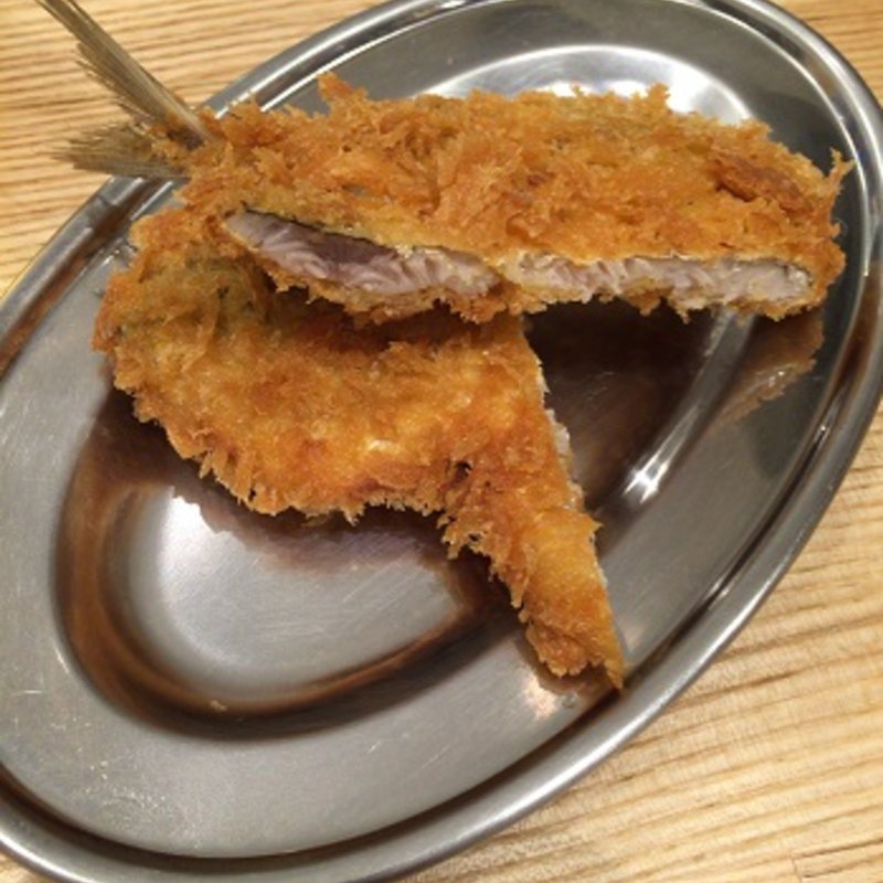 アジフライ(立呑みとんかつ まるや 汐留店)
