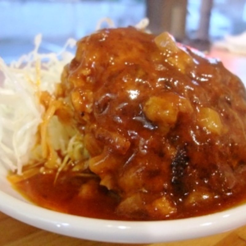ハンバーグ(立呑み 佐伯)