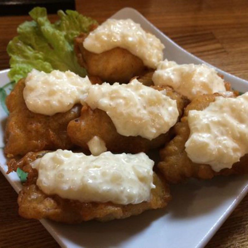 タラの唐揚げ　らっきょタルタル(立呑処　ぎん虎)