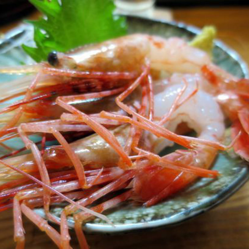 ボタンエビ刺身(立呑処　ぎん虎)