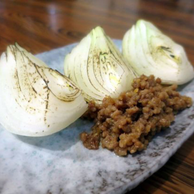 新玉肉味噌添え(立呑処　ぎん虎)