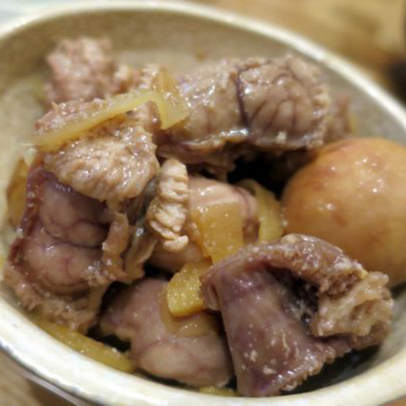 鶏玉ひも生姜煮(立呑処　ぎん虎)