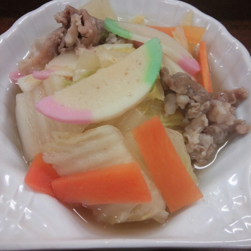 白菜と豚肉の炊き合わせ(ひととひと)