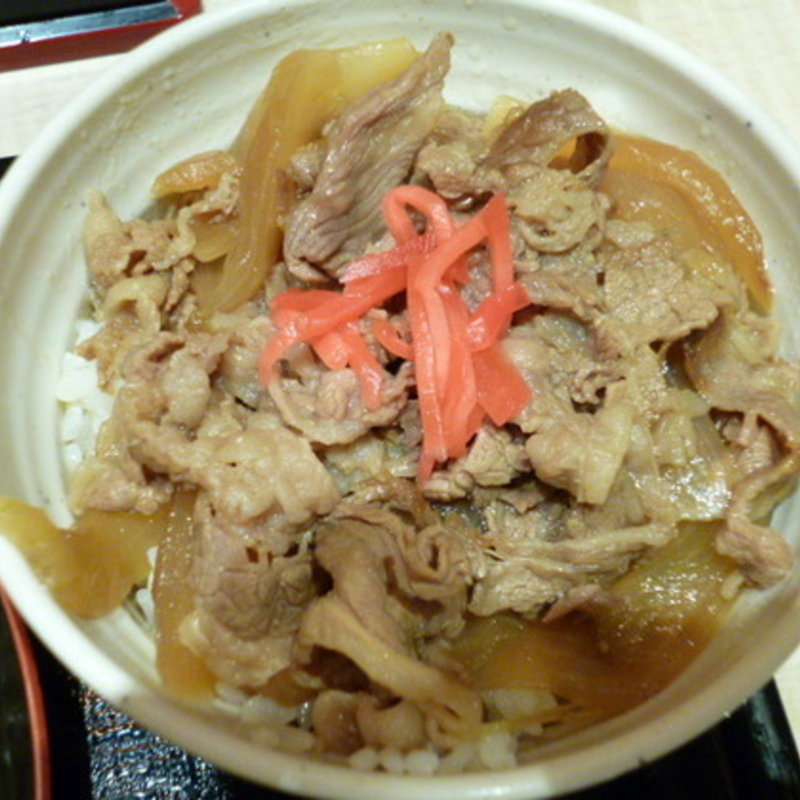 ミニ牛丼(立喰そば・酒処 つきじ亭)