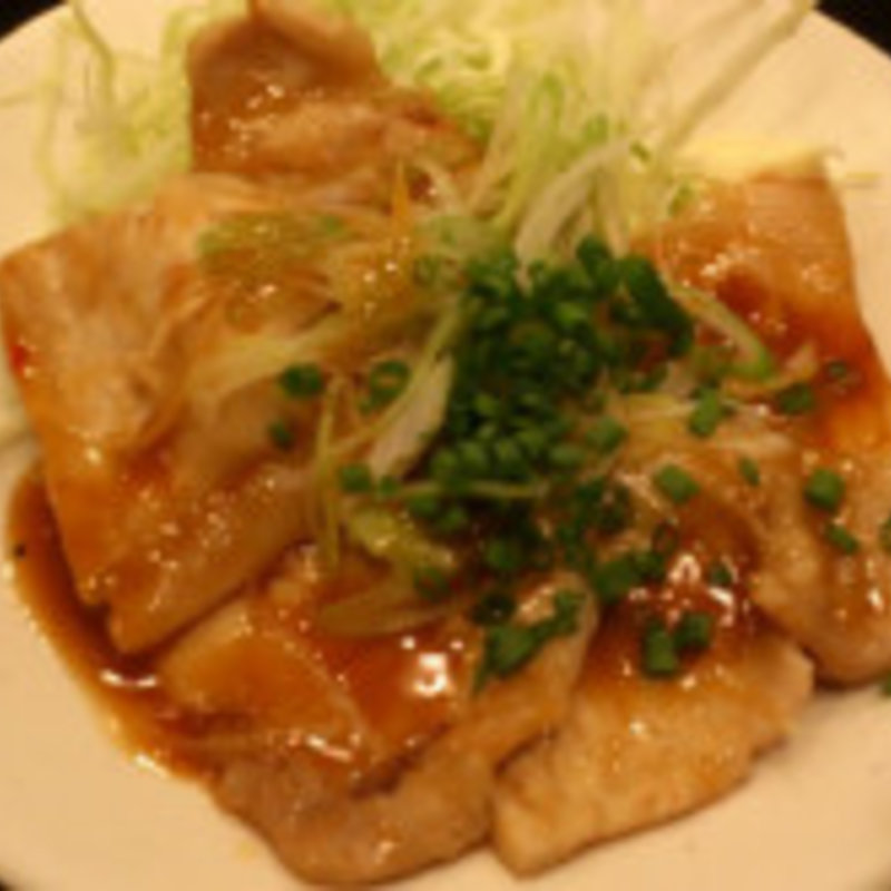 豚ロースネギ味噌焼き(立飲亭 帆立屋 川崎店 )