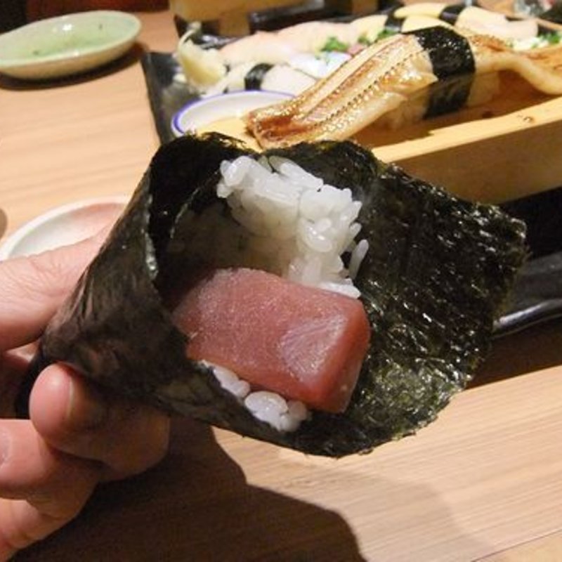 鉄火手巻き(居酒屋 竹乃屋 博多駅前店)