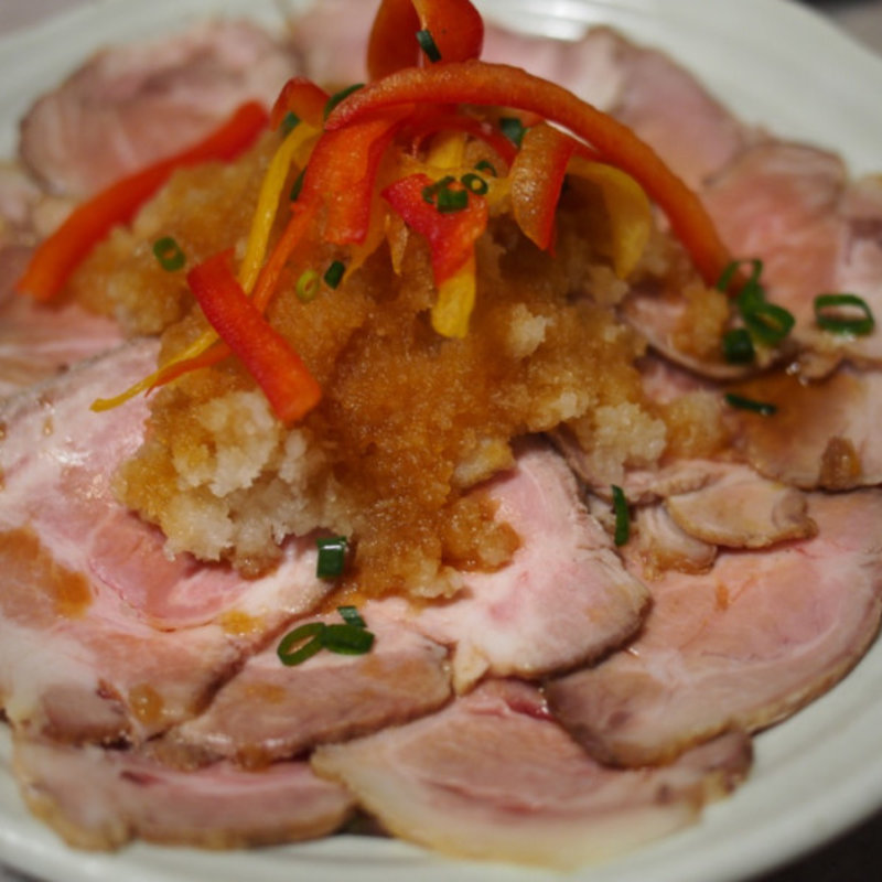 山盛り栗豚のローストポーク(竹庭TOMORI 船橋店)