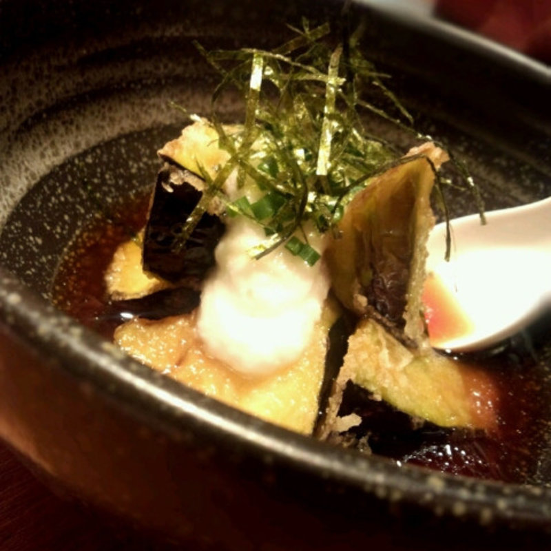 揚げ出し茄子(笑来)