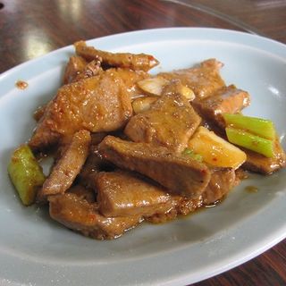 レバーの味噌炒め(台湾料理 第一亭)