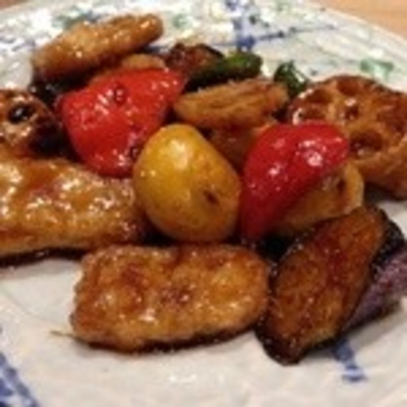 イカ黒酢炒め(築地食堂　源ちゃん アクアシティお台場店)