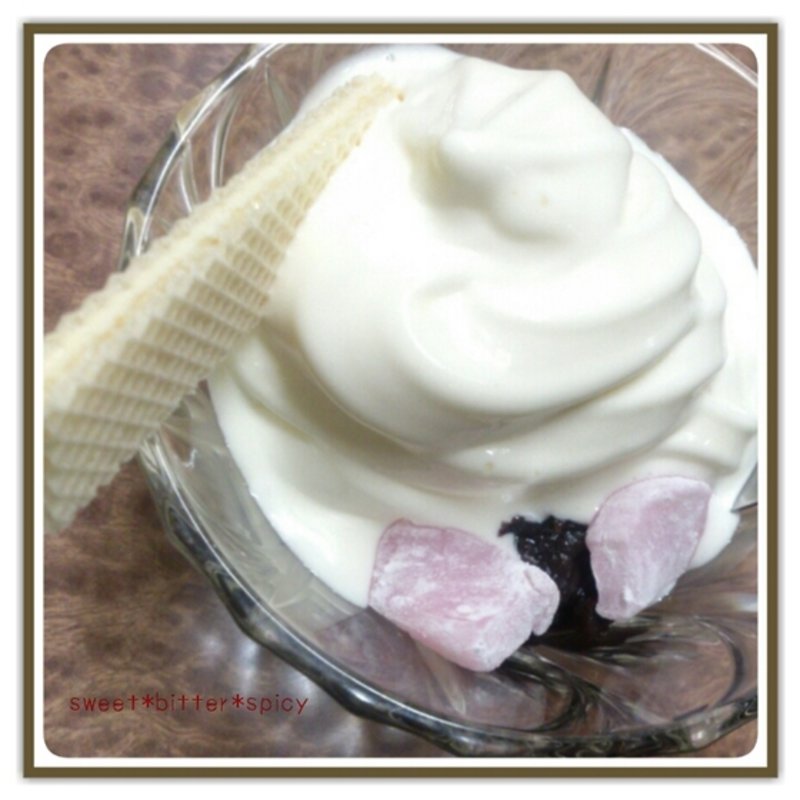 クリームぜんざい(米華堂)