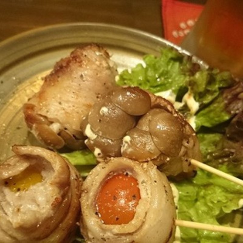 夏野菜の豚肉巻き焼き(紅弥 味の里 やまがた )