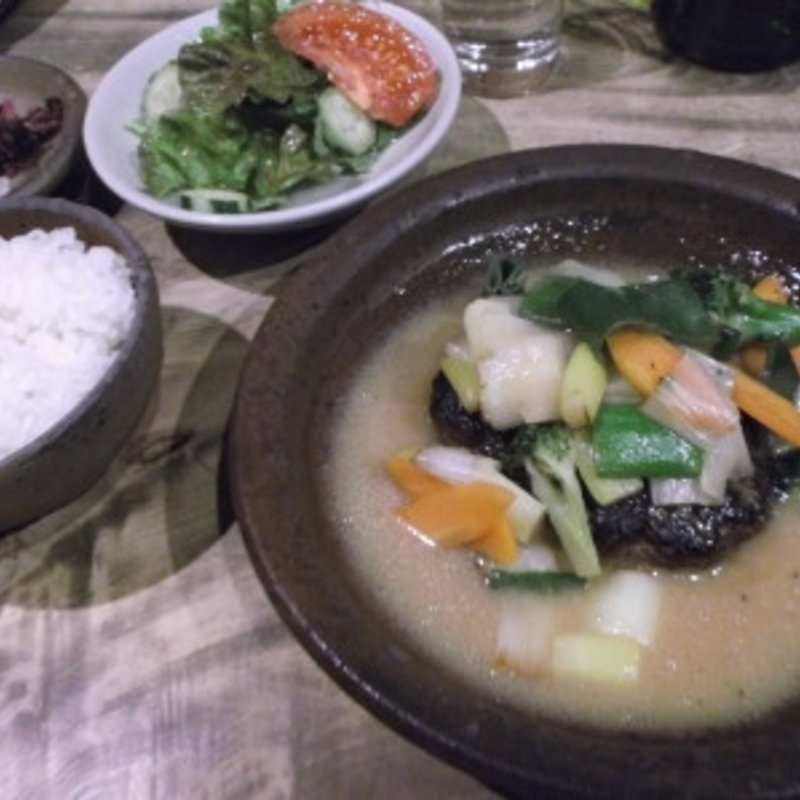 ネギ味噌ハンバーグ(素敵屋さん（アルピーノ村）)