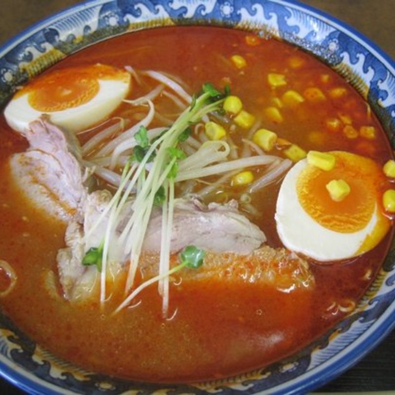 爆辛らーめんの重役コース(紺のれん 長沼店 （こんのれん）)