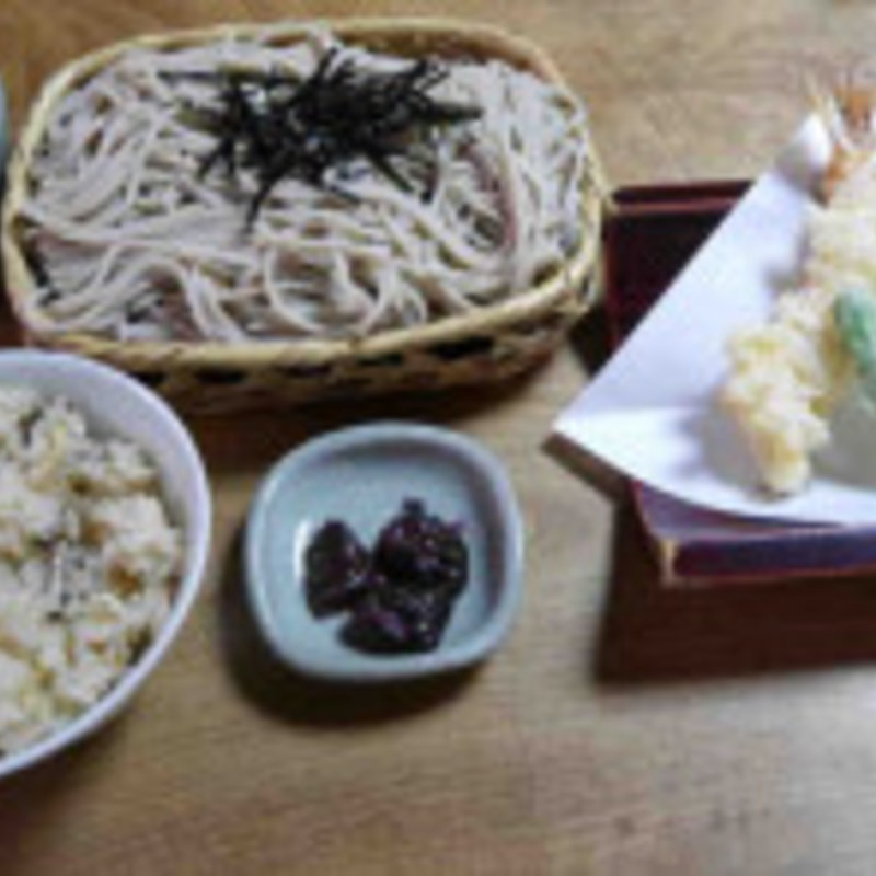 天ざるセット(総本家 河道屋 （かわみちや）)