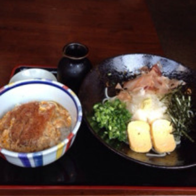 大根ぶっかけうどん＆ミニカツ丼(練り込みうどん権)