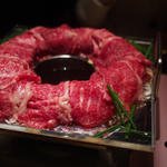 北海道産十勝ハーブ牛サーロインの炊き肉鍋