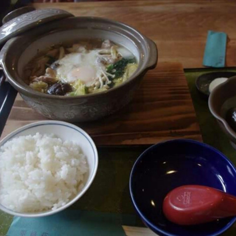 地鶏すき焼き定食(翠峰荘 )