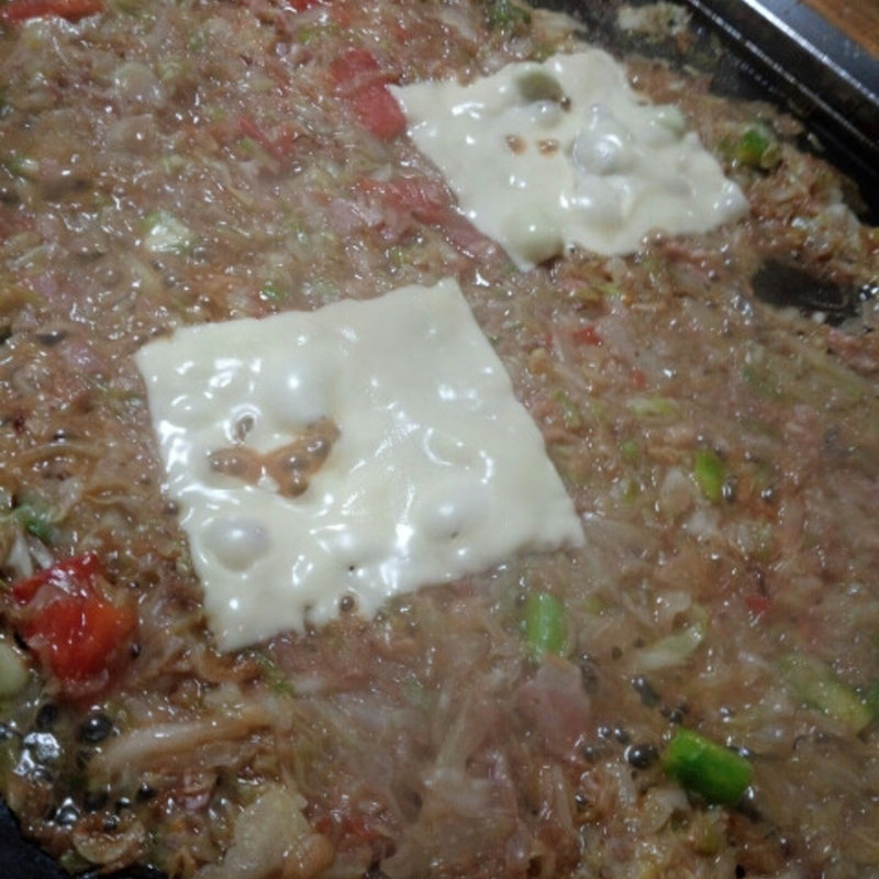 もんじゃ（アスパラとトマト、ベーコンにチーズ）(耕 )