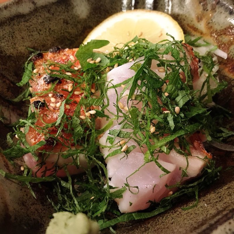 ハマ鯛焼霜薬味(酒肴 かおりぐさ)